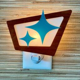 Mid Century Modern Star Night Light Space Age Decor - thumbnail 2