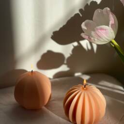 Sphere Candle - Handmade Soy Wax Decorative Home Decor Mother's Day Gift Valentine's - thumbnail 2