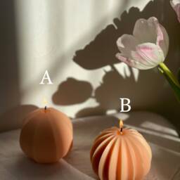 Sphere Candle - Handmade Soy Wax Decorative Home Decor Mother's Day Gift Valentine's - thumbnail 3