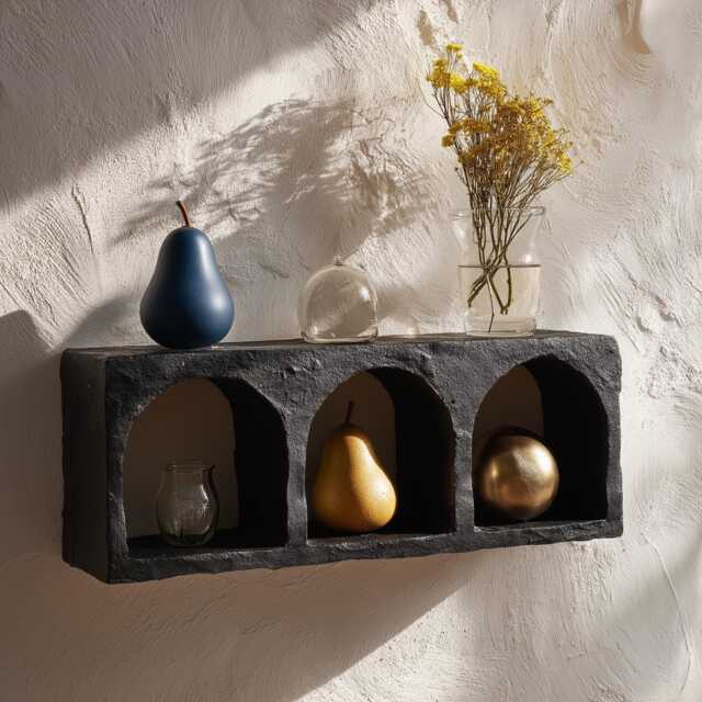 Handmade Curio Shelf , Oddities Shelf, Curiousity Shelf, Curio Shelf, Niche , Nature Shelf, Unique Wall Shelf, Crystal Shelf - image 1