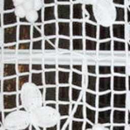 "Crochet Curtain, Handmade, French Craftsmanship, Creation By Sylvette Raisonnier, ""The Grapes" - thumbnail 2