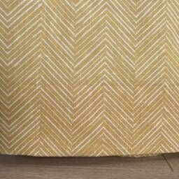 Sample Only - Curtains Made To Measure? Just Need Pole Length & Drop Quote Mustard Linen Large Chevron - thumbnail 2