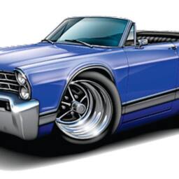 1967 Ford Galaxie Vinyl Decal Officially Licensed Wall Art - thumbnail 2