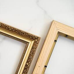 6x6 in - 15x15cm Ornate Gold Leaf Wood Picture Frame For Art Gallery Wall - thumbnail 2
