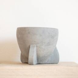 Handmade Rocket Concrete Planter Space Decor, Succulent Pot - thumbnail 3