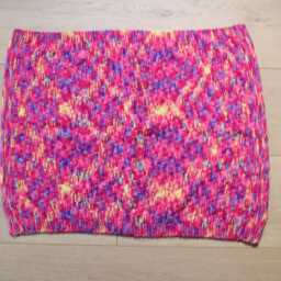 A70 Hand Knitted Baby Blanket, Multi-Coloured Blanket, Handmade Blanket, Stripey Pram Blanket, Handknitted Blanket, New Gift - thumbnail 3