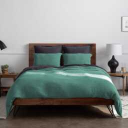 Muslin Pillowcase Mountain Sea Green - Gift Furnishings Interior - thumbnail 3