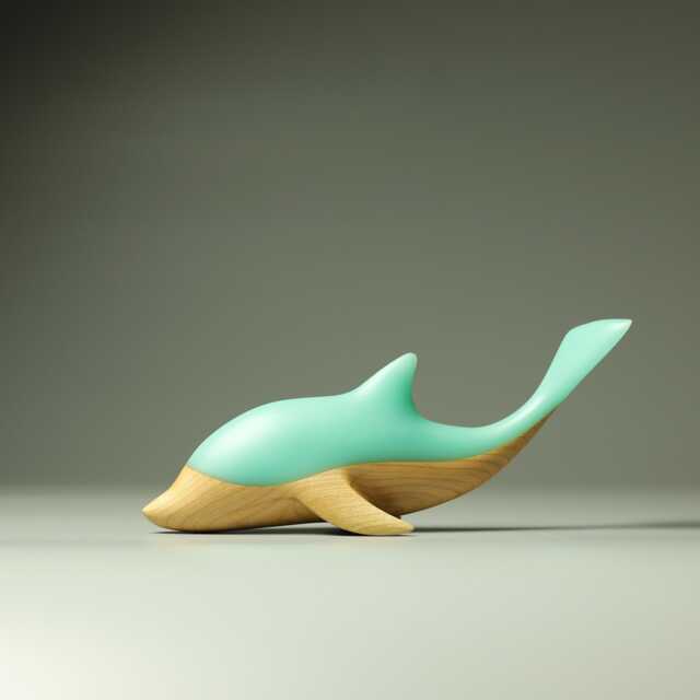 Duo Dolphin Sculpture - 13 - image 1