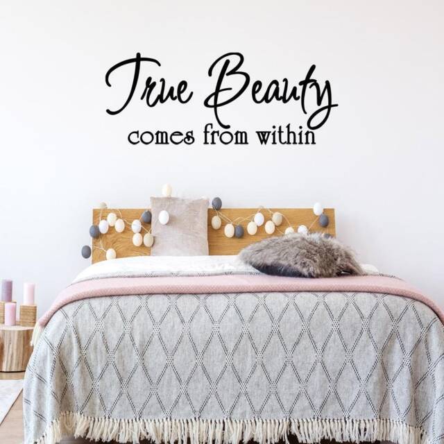 Vwaq True Beauty Comes From Within Vinyl Wall Quote Lettering Decal - image 1