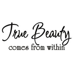 Vwaq True Beauty Comes From Within Vinyl Wall Quote Lettering Decal - thumbnail 2