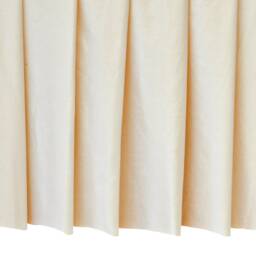 Cream Silk Dupioni Curtain Panels - Rod Pocket, Grommet, Box Pleat, Three Pinch Tab Top & Plain Ring Top - thumbnail 3