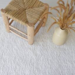 Medium White Rug 150x100 cm, Bedroom Rug, Nursery Kids Cotton Bohemian Boho Tapis Blanc, Wei??er Teppich - thumbnail 3