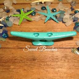 6 Inch Dock Cleat High Gloss Beach Seaside Nautical Decor Boat Cleats - thumbnail 2
