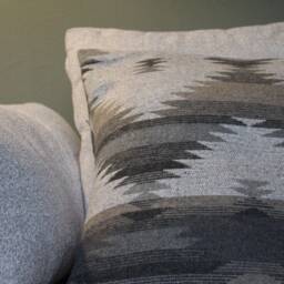 Upcycled Bohemian Pillow Cover - Geometric Throw - thumbnail 2