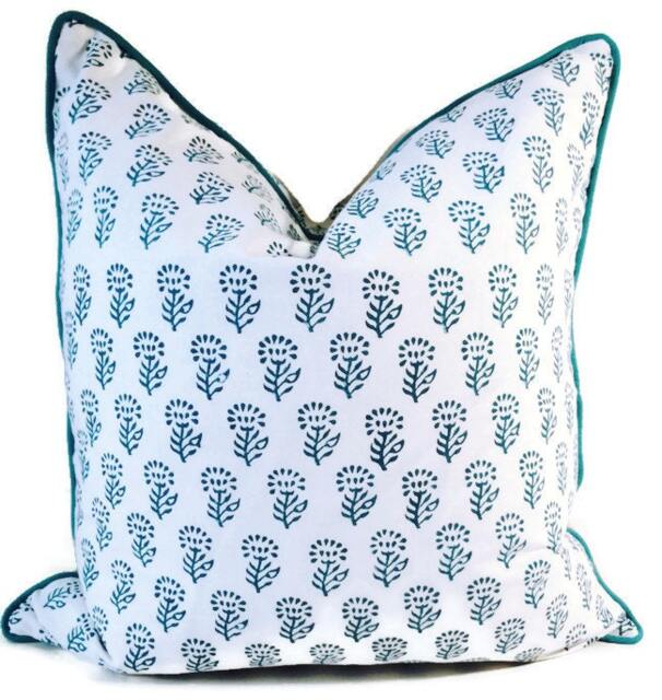 18x18 Inch Pillow Cover, Cushion Covers, Blue Decorative Pillows, Accent Throw Sofa Pillows - image 1