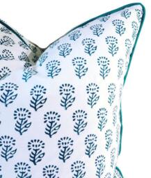 18x18 Inch Pillow Cover, Cushion Covers, Blue Decorative Pillows, Accent Throw Sofa Pillows - thumbnail 3