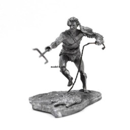 54mm Roman Gladiator With A Trident - thumbnail 2
