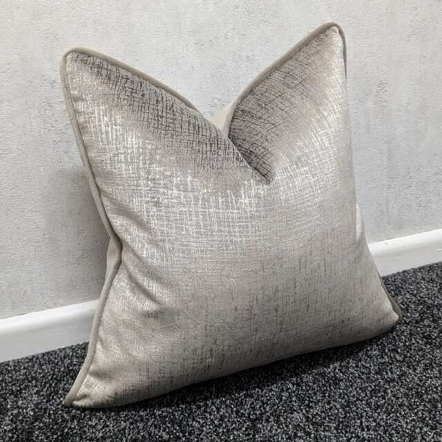 stone Mink Gold Piped Cushion Cover Osamu Designer Cushion Cover For New Home Luxury Handmade Pillow / - image 1