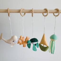 Ocean Baby Play Gym Toys Felt Sea Creatures Mobile - thumbnail 4