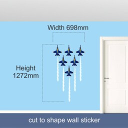 Blue Angel 698mm X 1272mm - Wall Sticker Aerobatic Team 358 - thumbnail 2