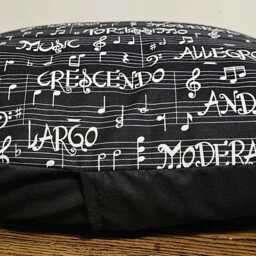 Black Music Dynamics Pillow Cover, 14 X Decorative Cover - thumbnail 2