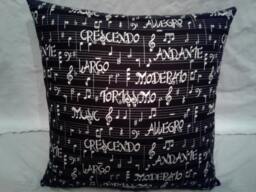 Black Music Dynamics Pillow Cover, 14 X Decorative Cover - thumbnail 1