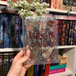Mr Darcy Book Vase, Pride & Prejudice Quote Jane Austen Bookish Decor, Romantic Acrylic Flower Vase - thumbnail 3