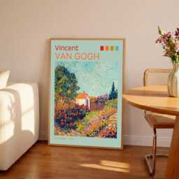 Van Gogh Landscape Print Modern Dutch Wall Art - A4, A3 - thumbnail 1