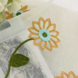 Custom Sunflower Sheer Voile Curtain Kids Room Decor - thumbnail 3