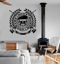 Wall Vinyl Army Soldier Honor Duty Guaranteed Quality Decal Mural Art 1661Dz - thumbnail 1