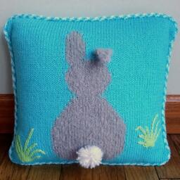 Hippity Hop Pillow Cover Knitting Pattern - thumbnail 3