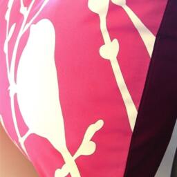 Hot Pink Bird On Cherry Blossom Pillow - thumbnail 2