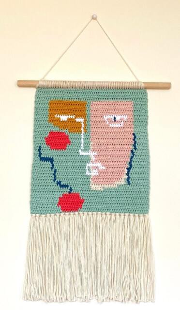 Face - Good Tapestry Wall Decoration, Handmade Tapestries - image 1
