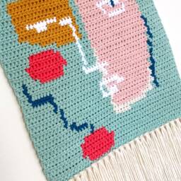 Face - Good Tapestry Wall Decoration, Handmade Tapestries - thumbnail 2