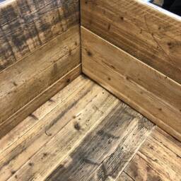 Outdoor U-Shape Garden Bench Sofa - Reclaimed Scaffold Board The Paddington - thumbnail 2