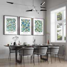 Neutral Wall Prints, Botanical Bedroom Home Decor, Hand Drawn Plants, Set Of 3 Prints A4 A3 A2 A1 - thumbnail 1