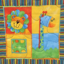 Savanna Animals Baby Quilt With Free Pillow Case 16017 T7 - thumbnail 3