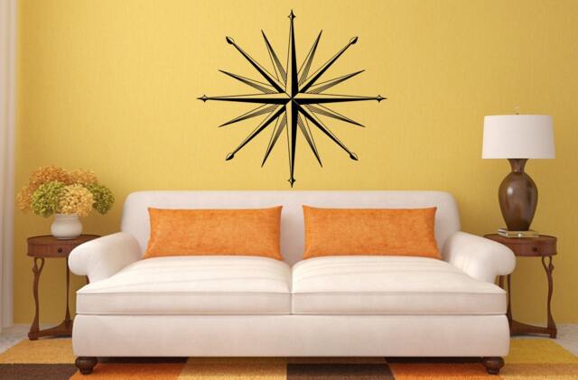 Compass Navigation Design Interior Wall Graphic Decal Sticker Vinyl Mural Leaving Bedroom Room Home Decor Free Shipping L200 - image 1