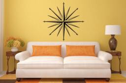 Compass Navigation Design Interior Wall Graphic Decal Sticker Vinyl Mural Leaving Bedroom Room Home Decor Free Shipping L200 - thumbnail 1