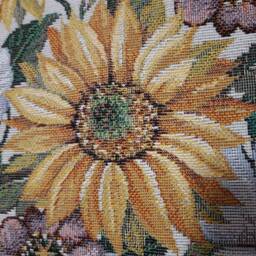 Tapestry Cushion Cover Jacquard Pattern Placed Sunflower Flowers 45x45 cm Trendy Decoration - Decorative Housewarming Birthday - thumbnail 4
