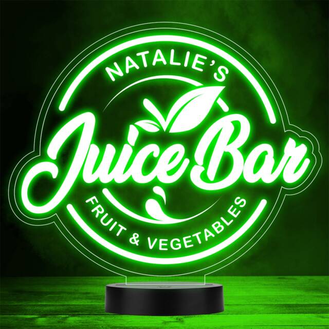 Fruit & Veg Healthy Fitness Home Juice Bar Gift Colour Change Night Light - image 1