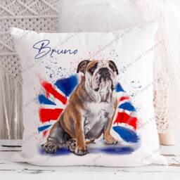 Bulldog Cushion, Pillow, Gift, Gift For Him, Lover, Her, British Bulldog, Owner, Dog Cushion - thumbnail 2