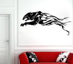 Panther Wall Decal Removable Vinyl Home Decor T1428 - thumbnail 1