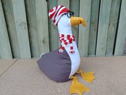 Eddie The Seagull Doorstop/Bookend -Diy Flat Packed-Funny Doorstop-Coastal Decor-House Warming-Beach Life-Unique Gift-Birds-Grey-White - thumbnail 1