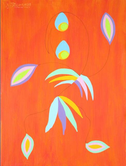 Abstract Dance Figure - Art Prints Or Original Of Acrylic Painting By Ken Tesoriere - image 1