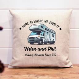 Personalised Motorhome Cushion Campervan Gift For Grandparents Mothers Day Fathers - thumbnail 3