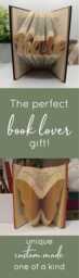 Custom Folded Book With Butterfly Whimsical Gift Idea For Girls Bookish Decor Room Themed Girlies - thumbnail 4