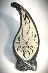 Art Nouveau Teardrop Mantel Clock, Decorative Table Clock