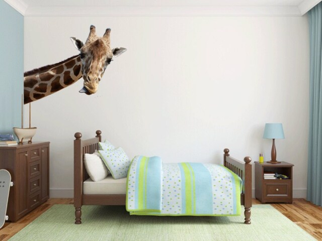Giraffe Wall Decal Kids Graphic Bedroom Playroom Nursery Sticker - image 1