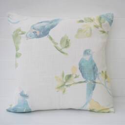 Laura Ashley Birds Cushion Handmade Harewood Duck Egg Pillow With Zip Fastening 16 - thumbnail 2